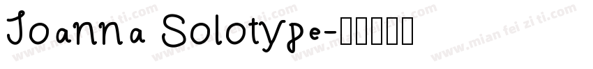 Joanna Solotype字体转换